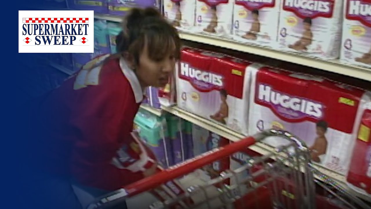 Supermarket Sweep Contestants Get Physical During the Big Sweep! | Supermarket Sweep 2000