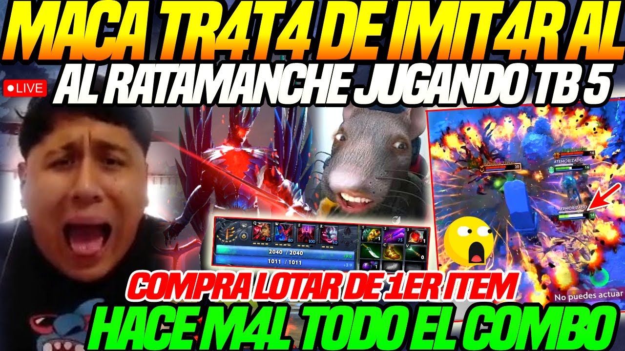 😂EL HEROE era MUCHO para su CEREBRO de MACARIUS😂jugando TB SUPORT, TR4T4 de IMIT4R al RATAMANCHE