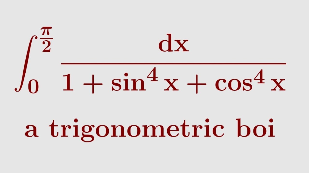 A cool trigonometric integral