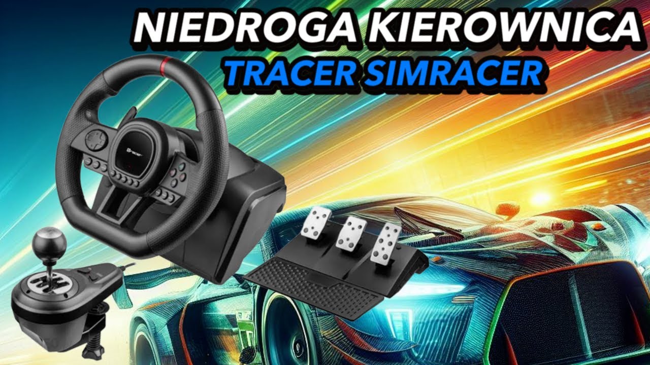 Niedroga kierownica z 6 stopniową skrzynią bieg&oacute;w i sprzęgłem - Tracer SimRacer w cenie 450 pln