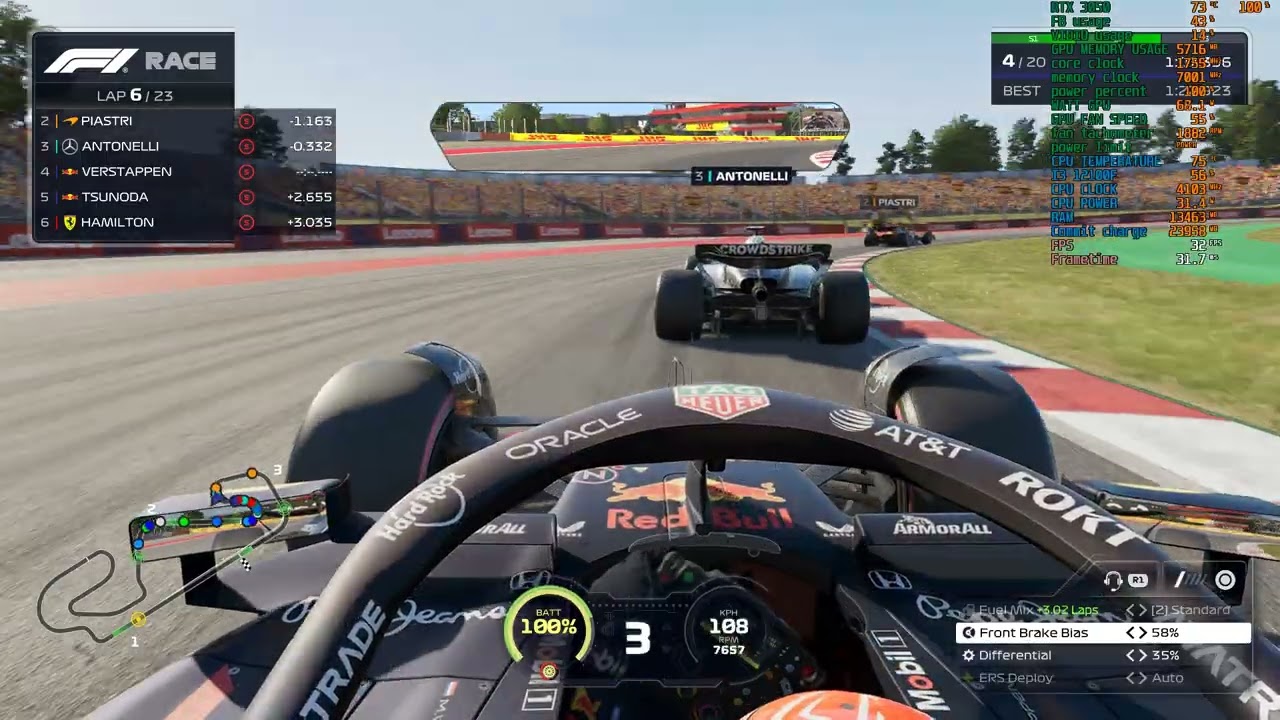 Formula 1 Max Verstappen Red Bull RB21 | Spanish Grand Prix | Ultra Realistic - F1 25 Gameplay.
