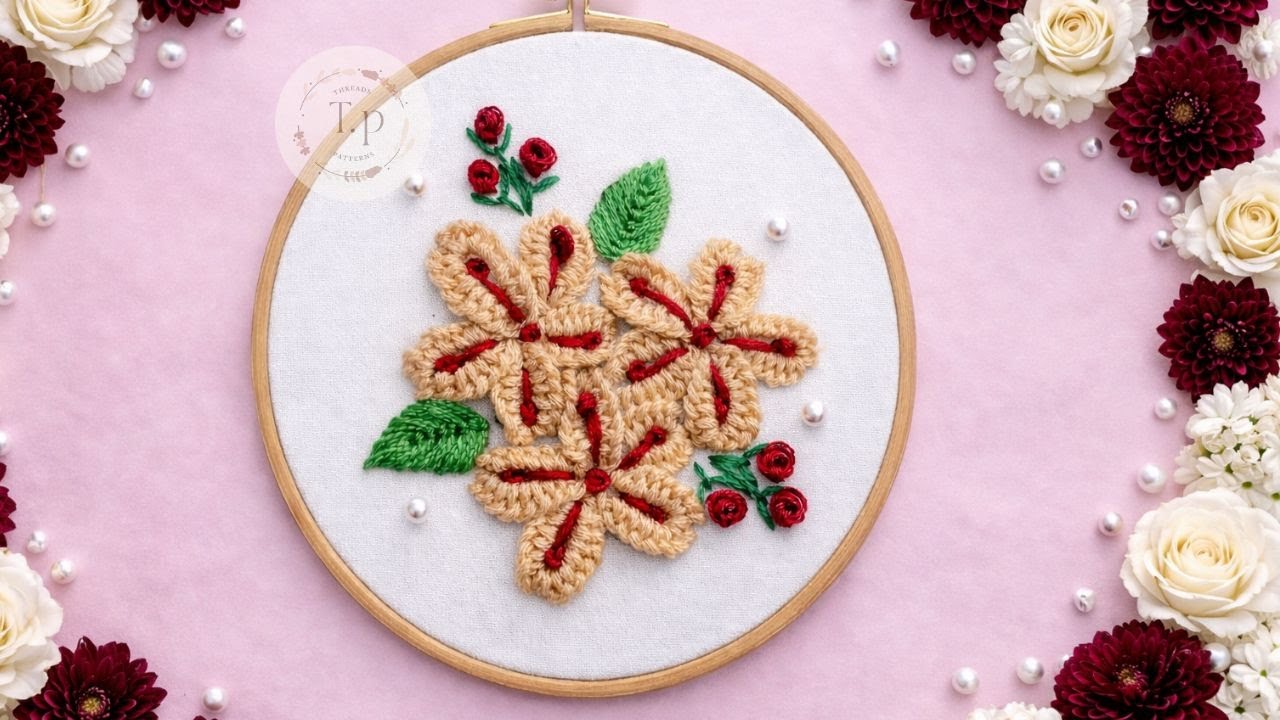✨🔥 Easy Flower Stitch Tutorial | Perfect for Beginners🌹🔥❤️#handmade #trending #trend #trendingvideo