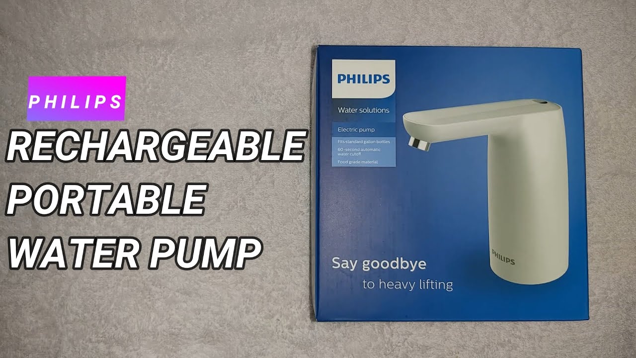 Распаковка портативного электрического водяного насоса Philips AWP1721