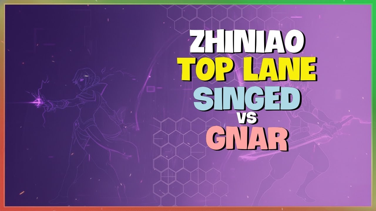 ZhiNiao's Rank 1 Challenger Singed: ADVANCED Proxy Tactics (Engsub)