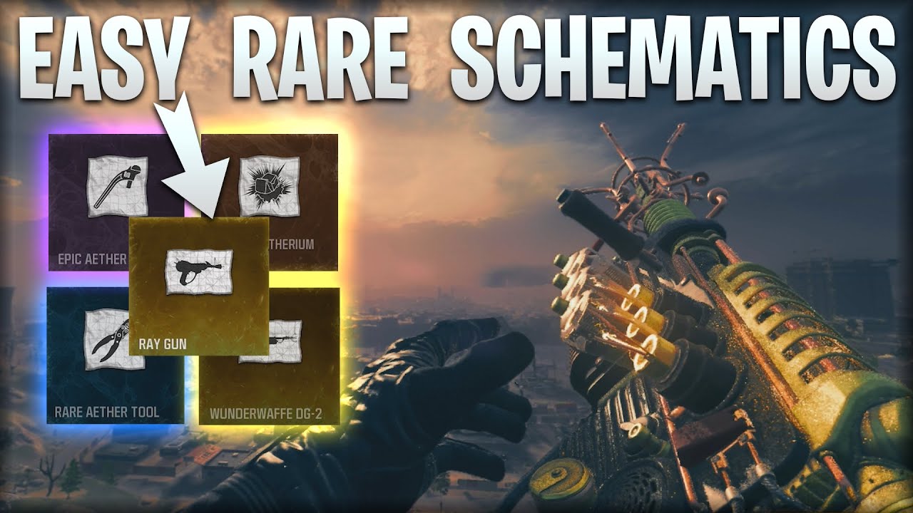 MW3 Zombies - EASY SOLO Schematics Farming ( UNLOCK RAY GUN FAST & EASY )