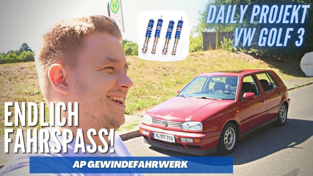 VW Golf 3 | AP Gewindefahrwerk einbauen - Endlich gefühlt kein alter Golf mehr! - Daily Projekt