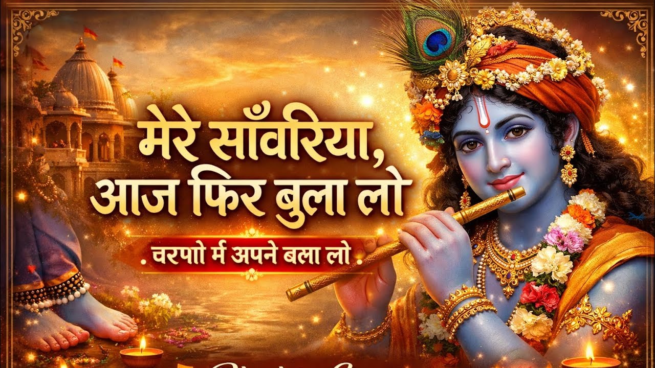 मेरे साँवरिया आज फिर बुला लो | दिल छू लेने वाला राधा कृष्ण भजन 🚩2026 🌟 #vairalvideo #vairalbhajan 🙏💯