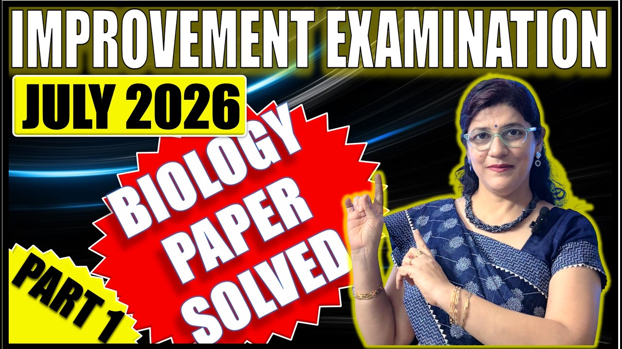 SOLVED 2026 BIOLOGY IMPROVEMENT EXAM PAPER SOLVED | ICSE CLASS 10 | SECTION A