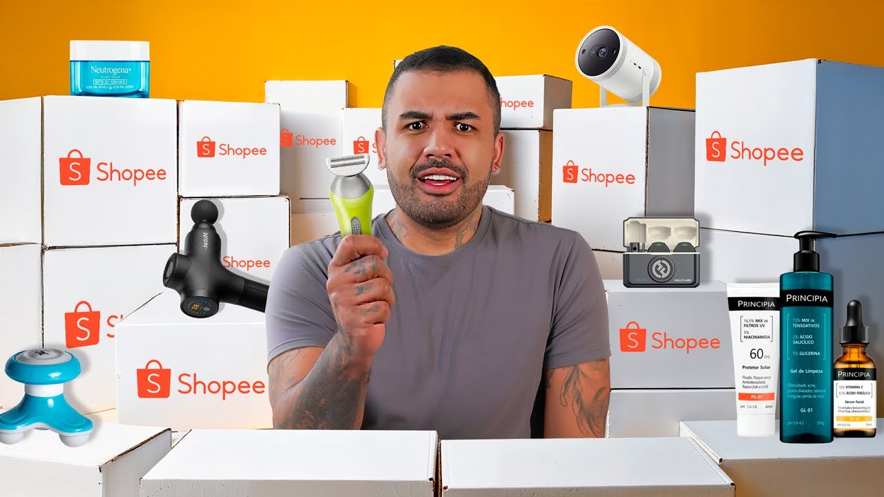 CHEGARAM! COMPRAS DA SHOPEE (O PRE&Ccedil;O ME ASSUSTOU)