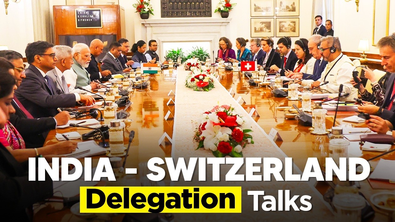LIVE: PM Modi, President of the Swiss Confederation Guy Parmelin hold delegation-level talks