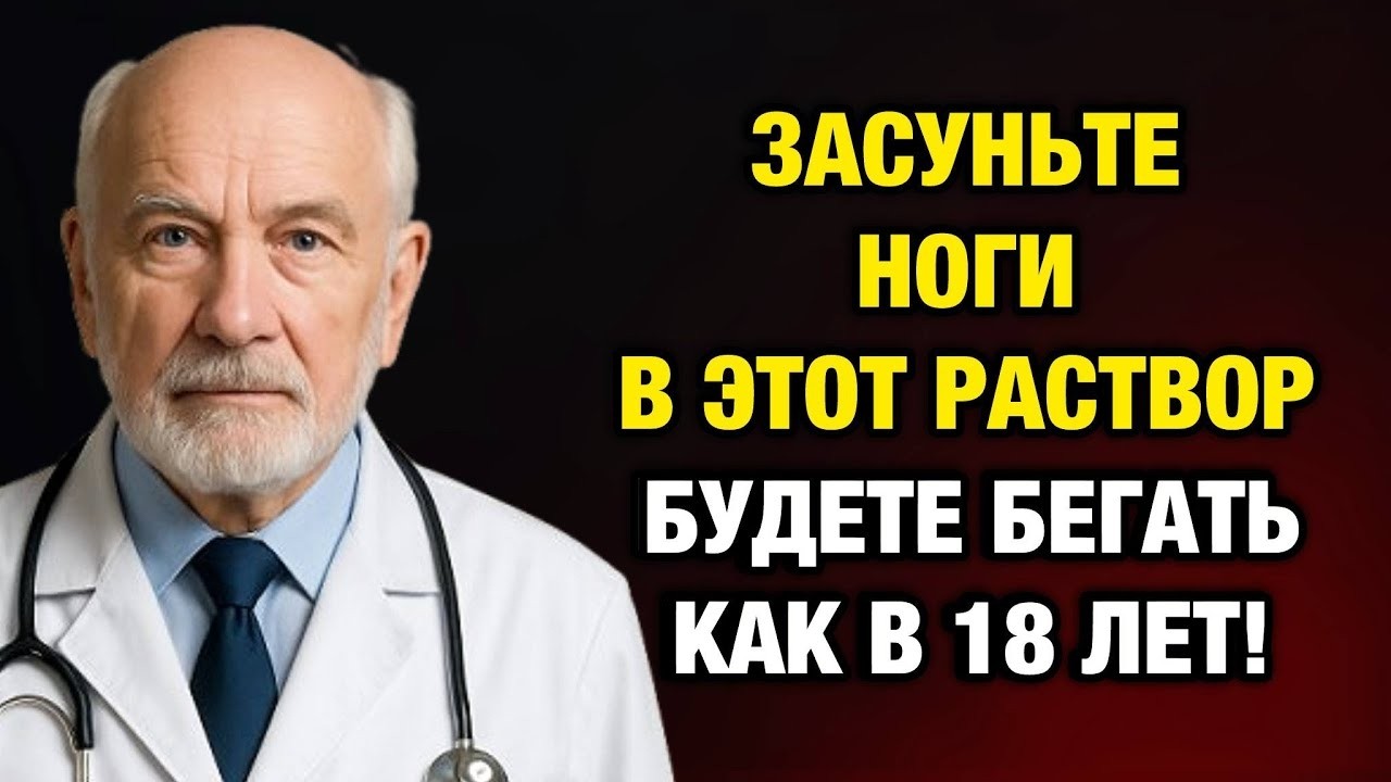 Просто опустите ноги в этот раствор — и через 3 дня вы забудете о боли!