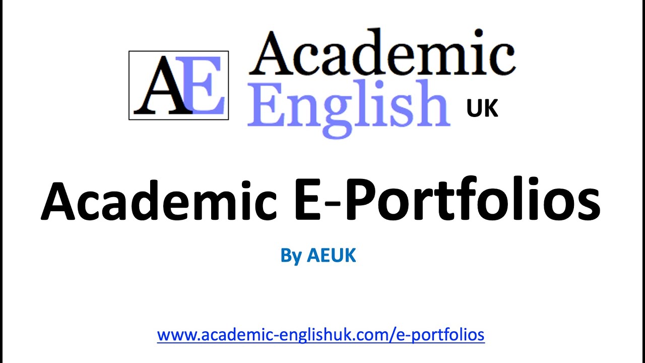 Academic E-Portfolios   - how to create an academic e-portfolio.