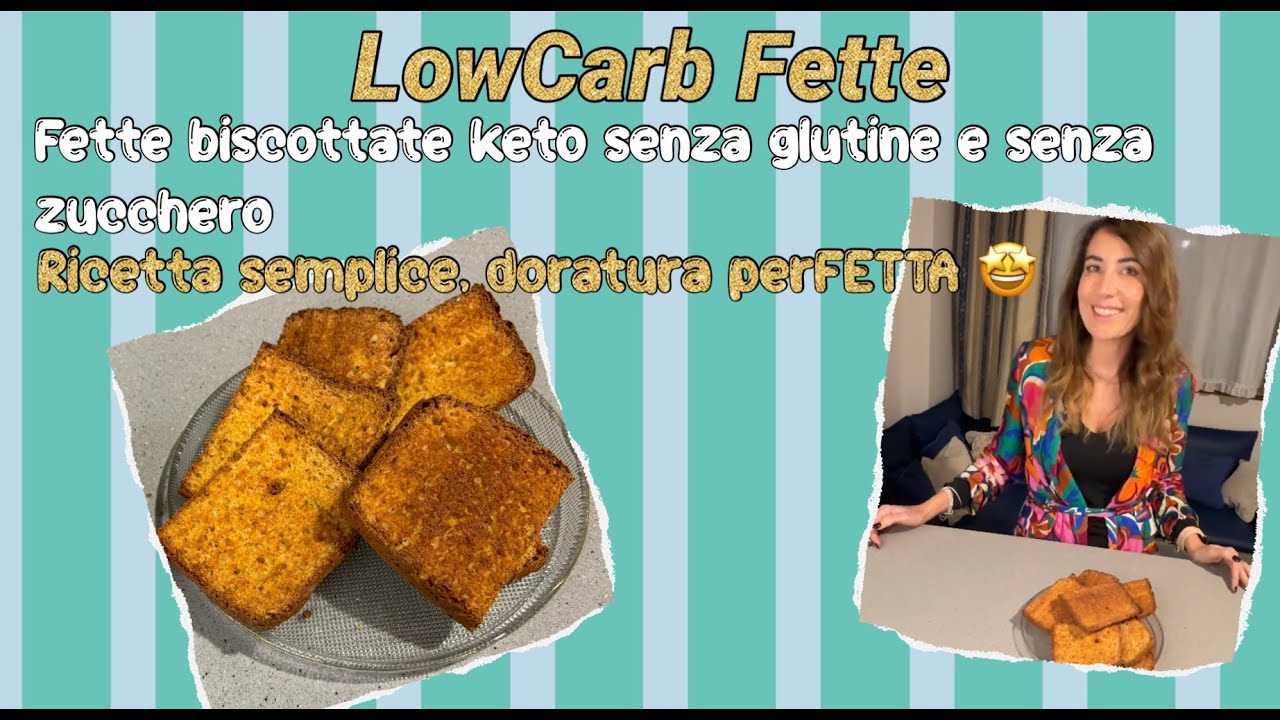 Ketofette: fette biscottate chetogeniche dorate e croccanti