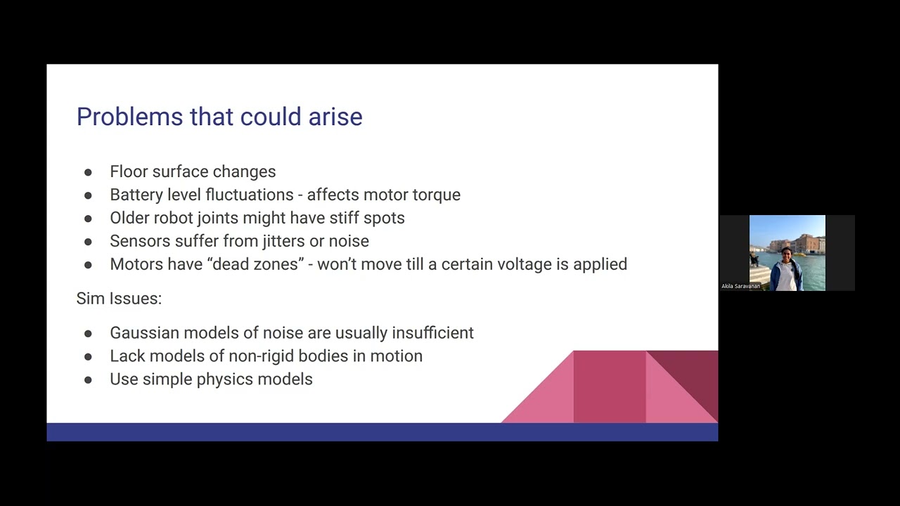 Akila Saravanan: From Code to Concrete: Bridging the sim2Real gap