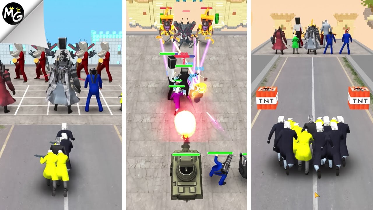 Menyatukan Titan Kameramen Menjadi Tank Kuat | Game Zombie Evolution Battle