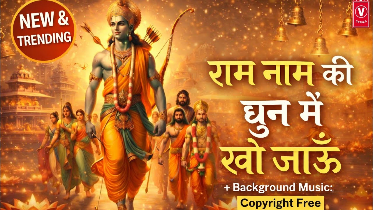 राम नाम भजन Background Music 🙏 | No Copyright  Free Devotional Music