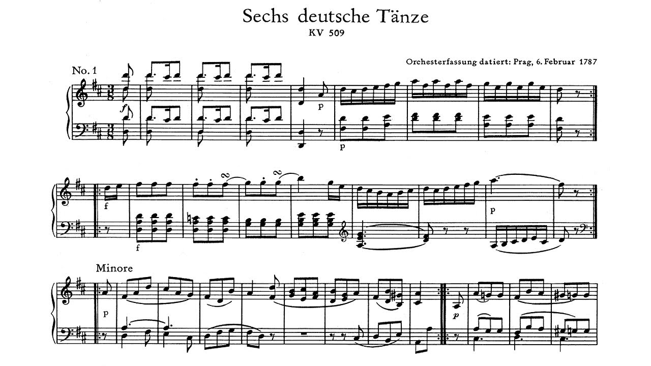 Mozart: Six German Dances K 509 - Artur Balsam, 1961 - MHS 1816