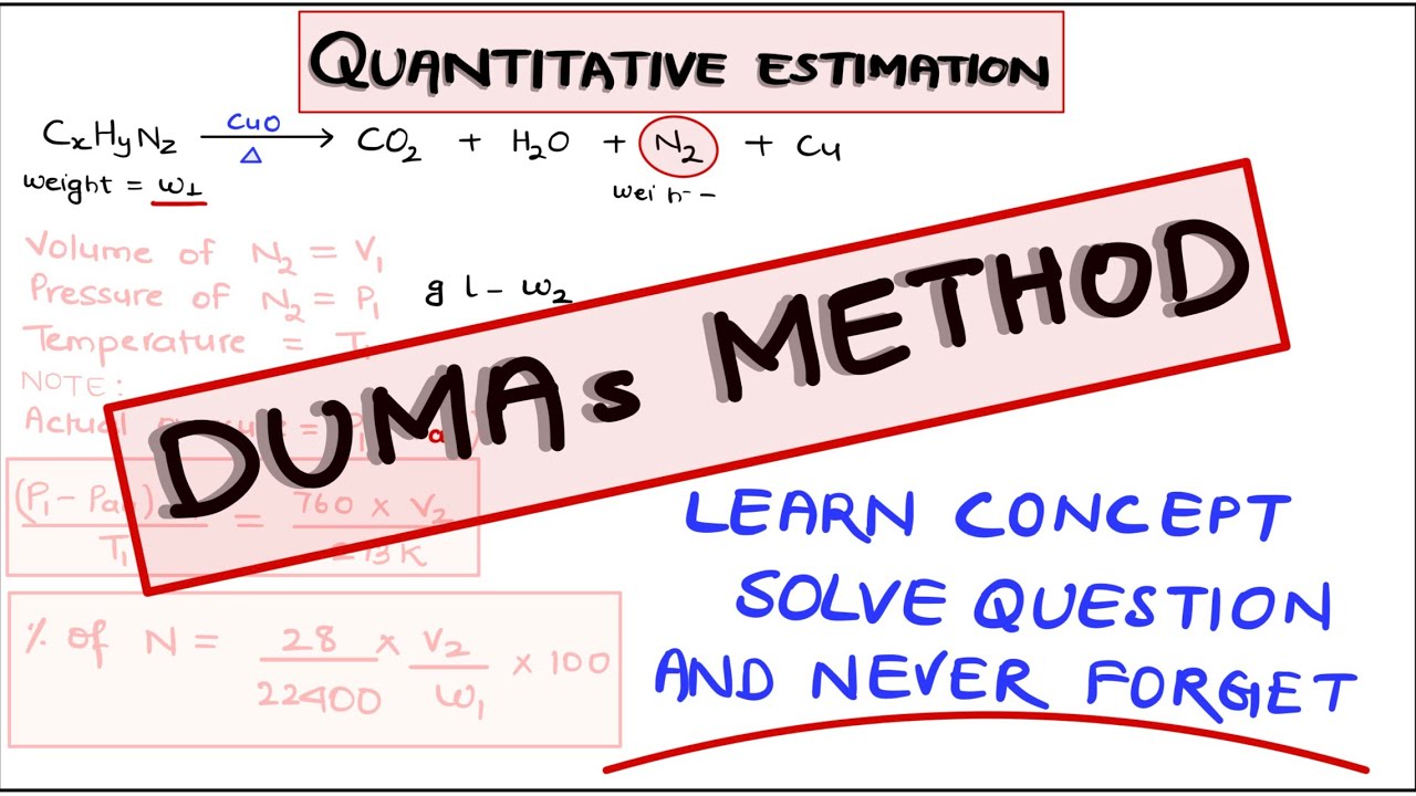  QUANTITATIVE ESTIMATION | NITROGEN | DUMA’s METHOD
