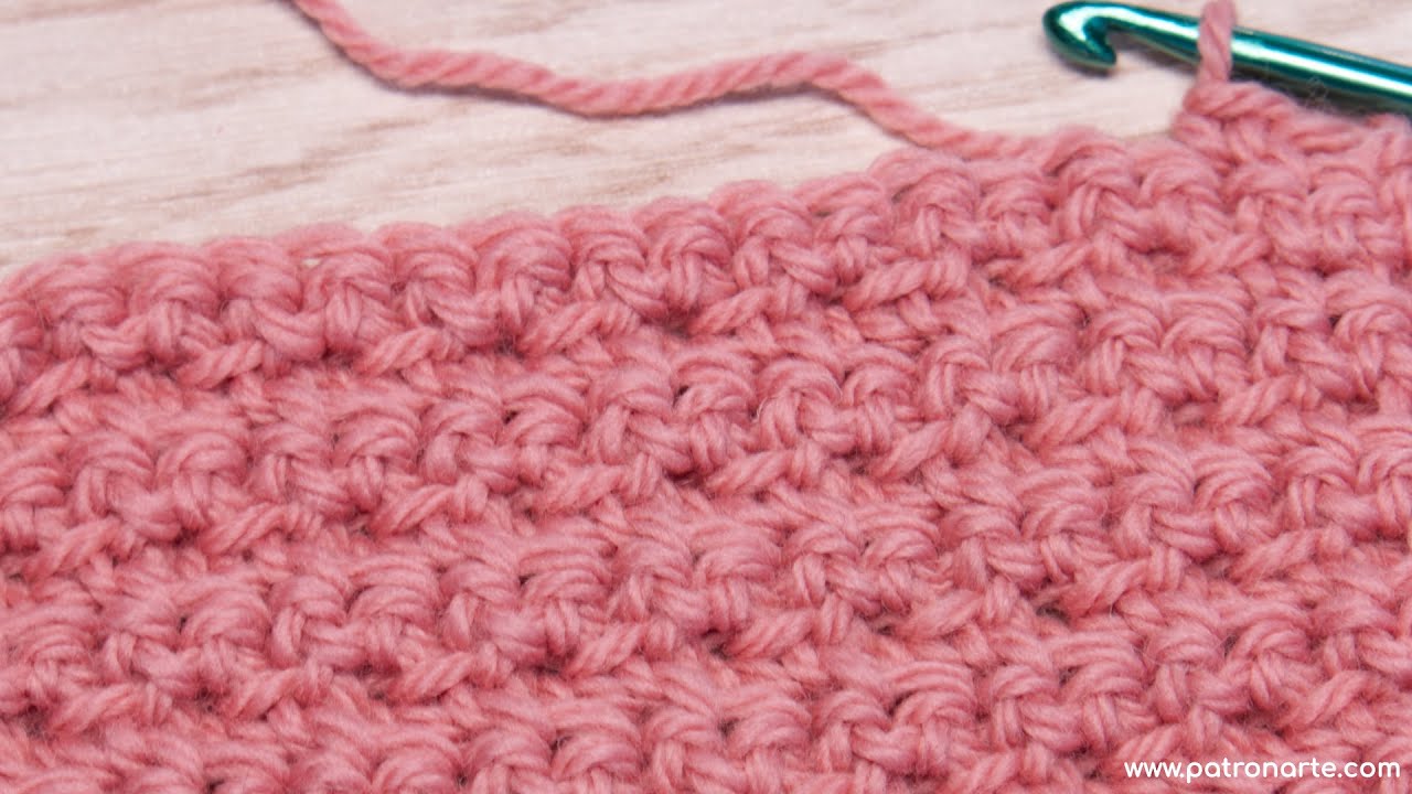 Falso Punto Arroz de Crochet Paso a Paso | Punto REVERSIBLE | Para Mantas y Bufandas a Crochet