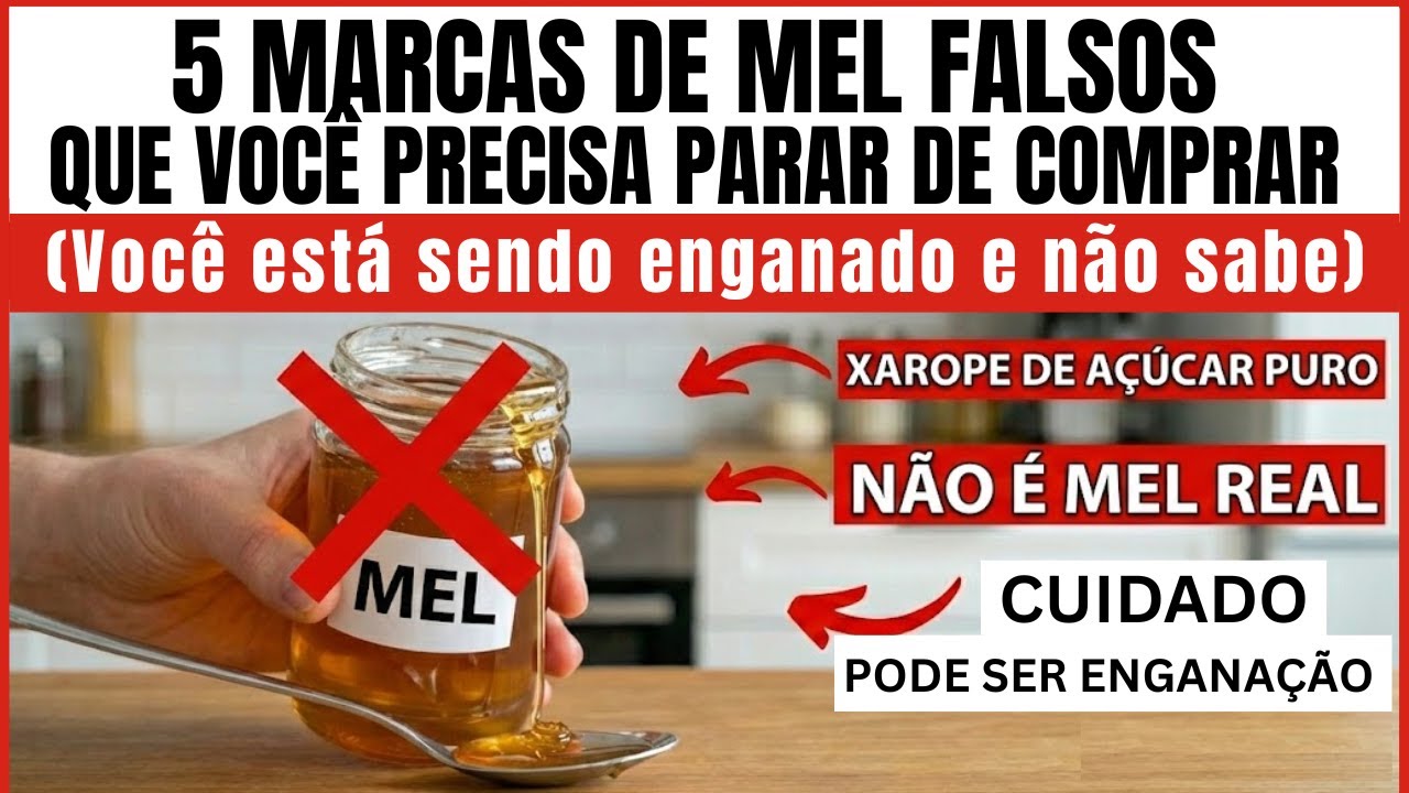 5 TIPOS de MEL que Você Precisa PARAR de Comprar  (Você está sendo enganado e não sabe)