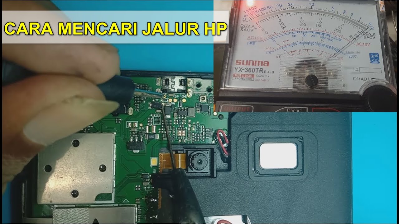 Cara Cek Jalur HP dengan Multitester ! Mencari Jalur Tanpa Skema @ Servis HP Pemula