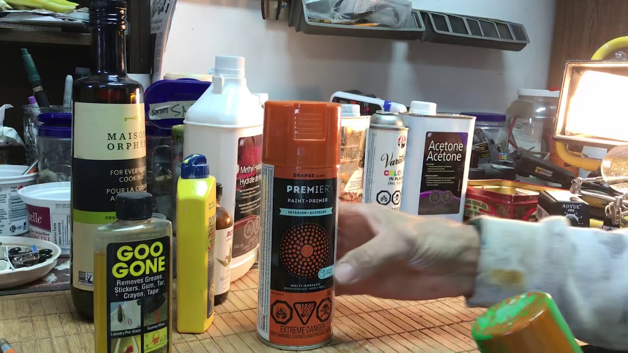How to remove spray paint from plastic