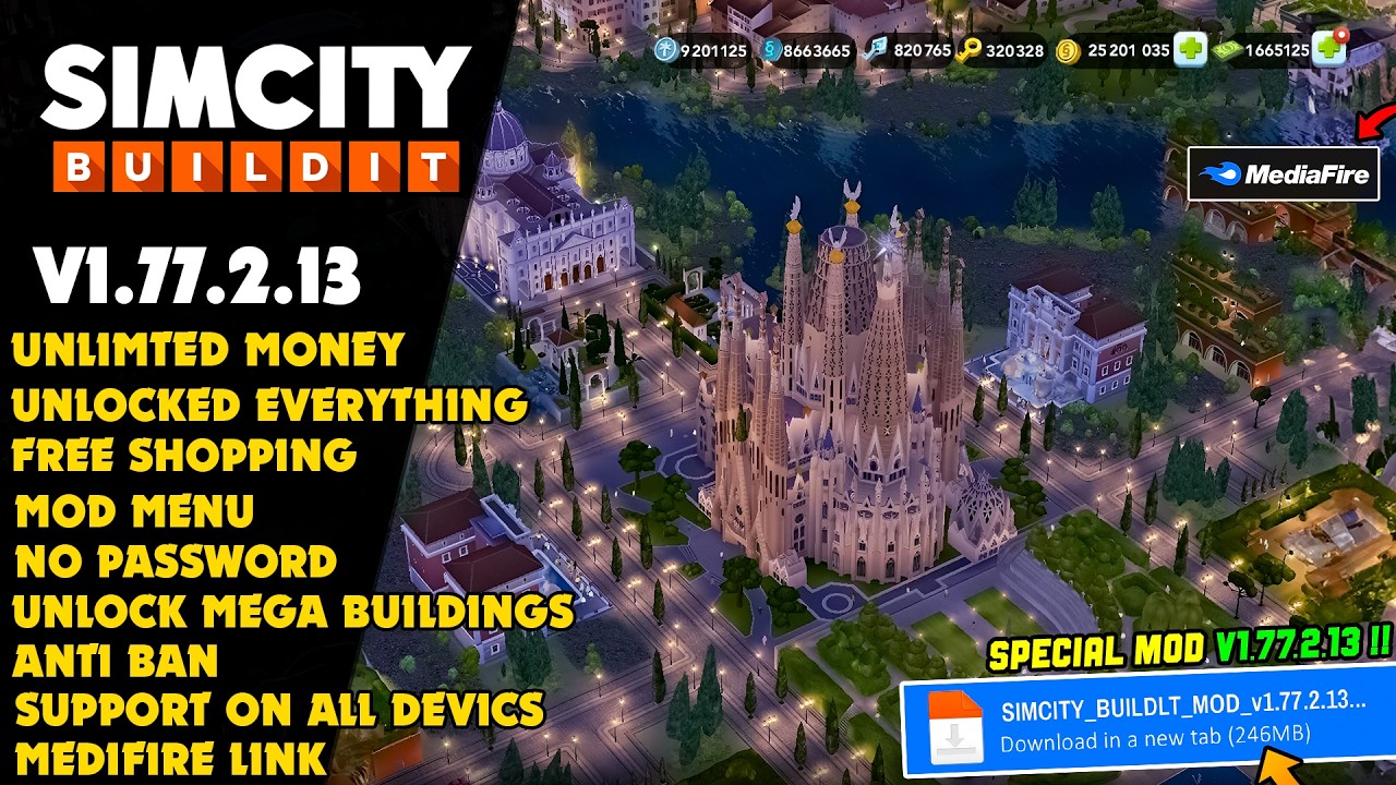 ⚡ New Update!! Simcity Buildit Mod Apk Terbaru v1.77.2 Latest 2026 | Unlimited Money & No Pass
