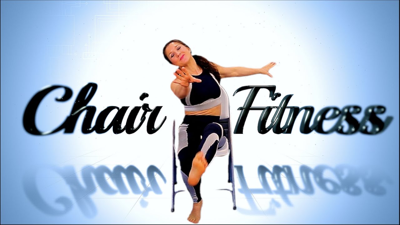 Chair Fitness Workout. Chair Aerobics & Therapeutic Stretches. Chair Exercises. Seated Exercises.