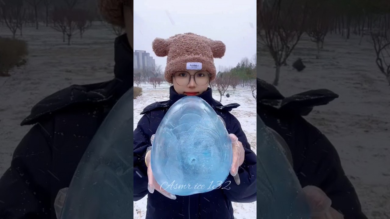 ASMR BALLOON ICE EATING #shotrs