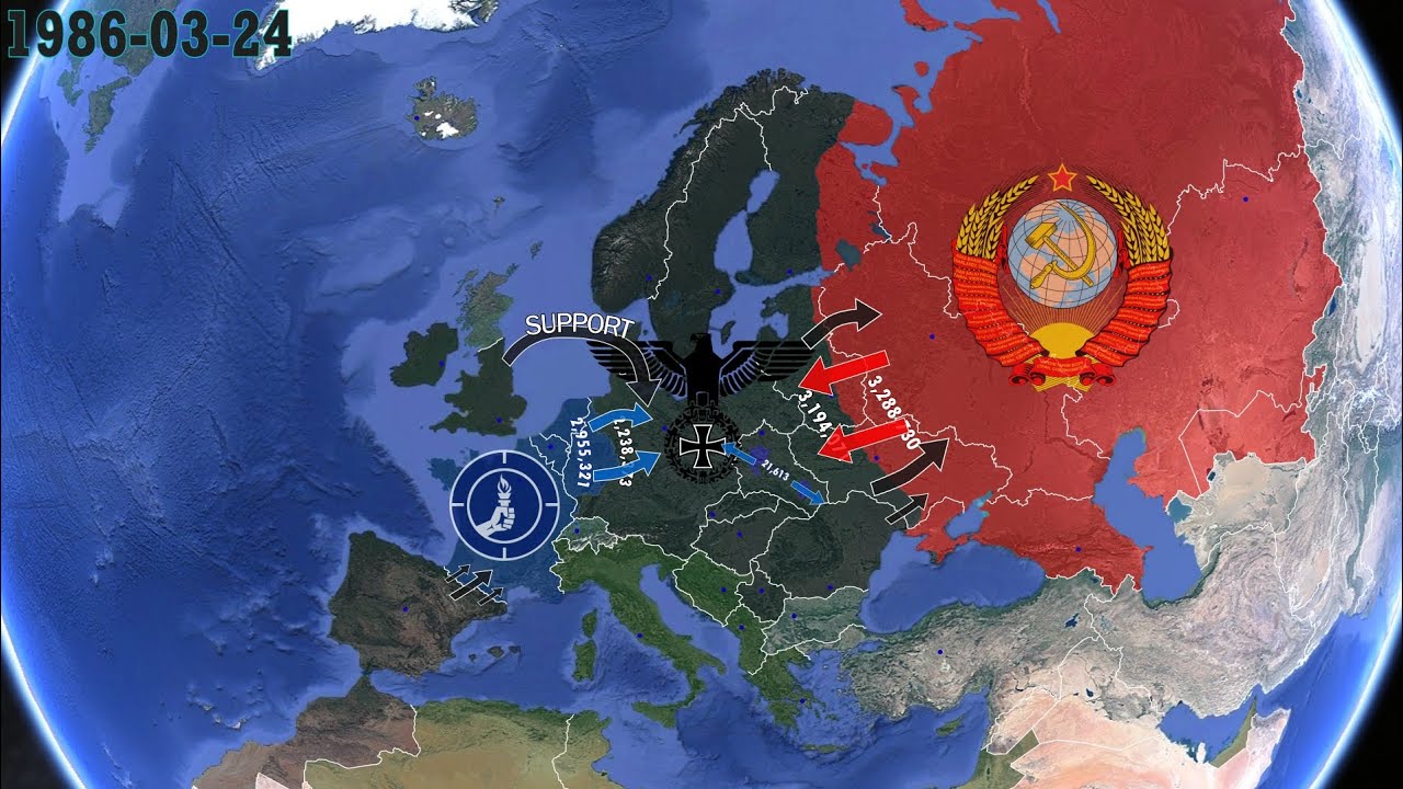 TNO Mapping - Attack from the East and West 1983 Everyday using Google Earth