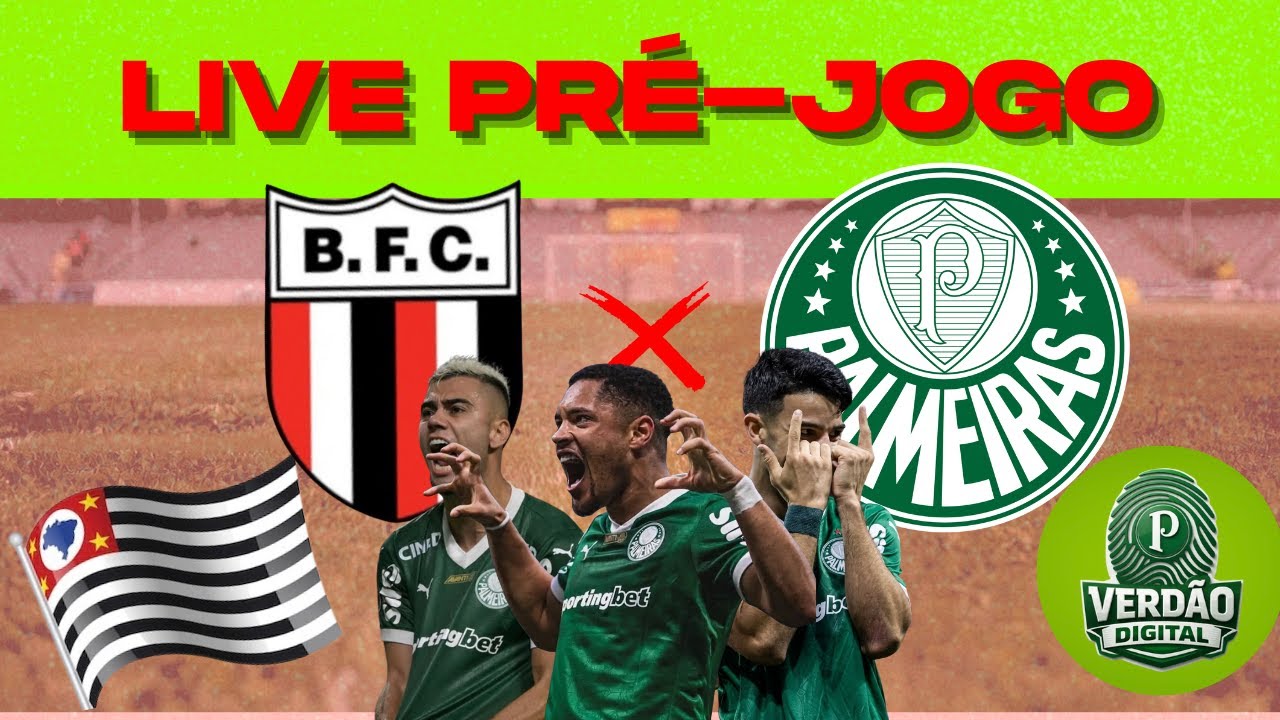 Pré-jogo Botafogo X Palmeiras - Paulistão 26 #palmeiras  #verdão #live