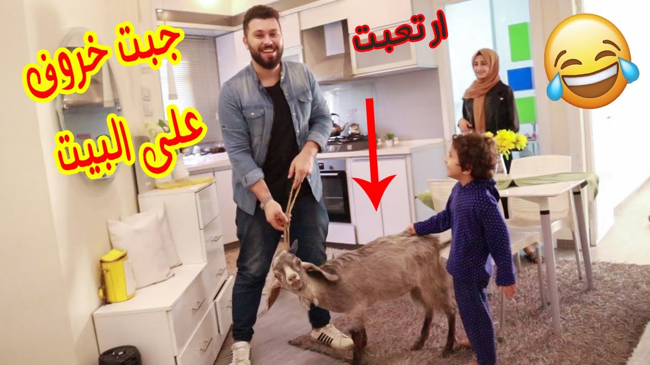 جبت لمرتي خروف فى البيت 🐏😂 انصدمت من ردة فعلها 😂2020_2021