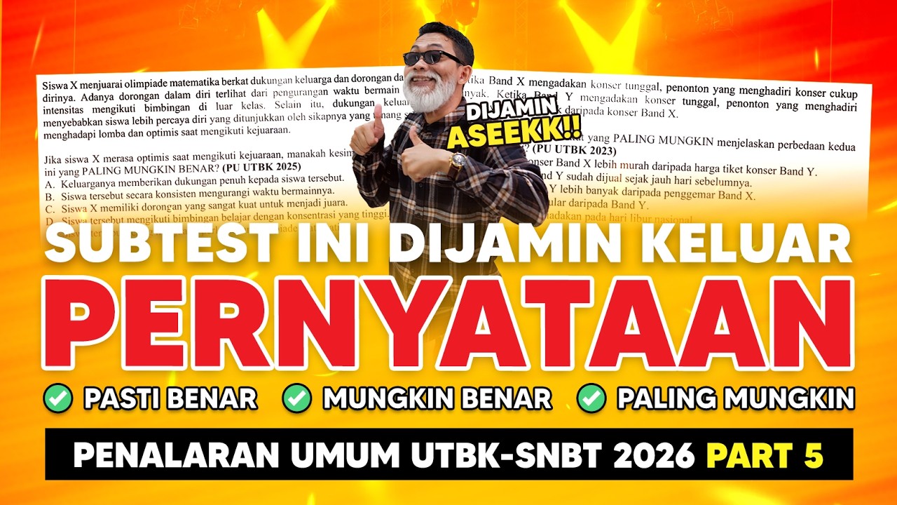 PENALARAN UMUM UTBK 2026 - PERNYATAAN PALING MUNGKIN