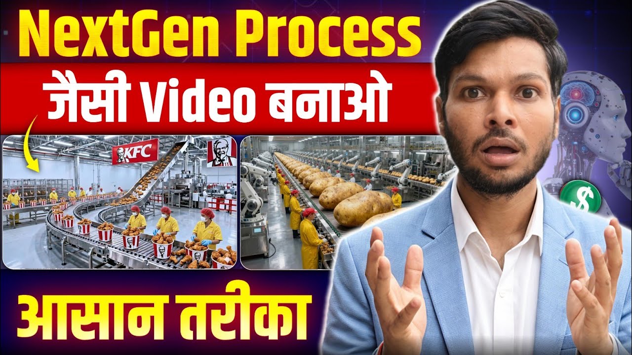 NextGen Process जैसी वायरल फैक्ट्री वीडियो Ai से कैसे बनाएं? | पूरा ट्यूटोरियल | 2025 Trending Topic