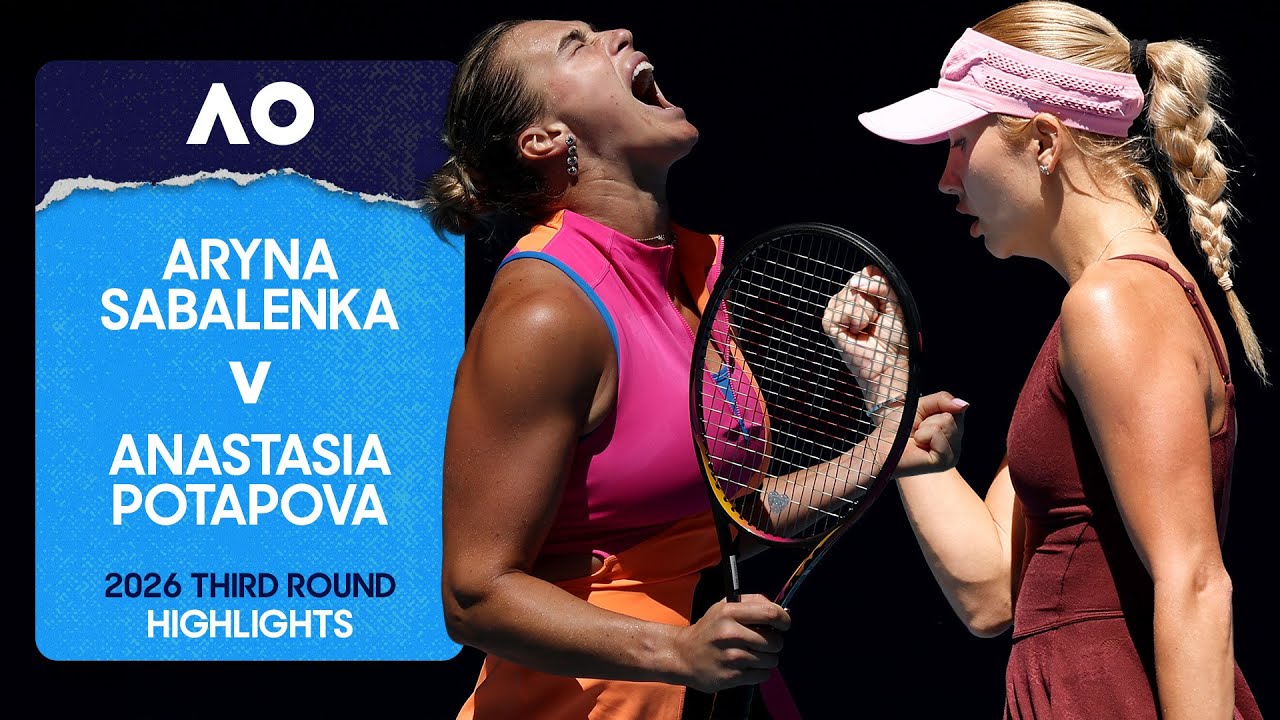 Aryna Sabalenka v Anastasia Potapova Highlights | Australian Open 2026 Third Round
