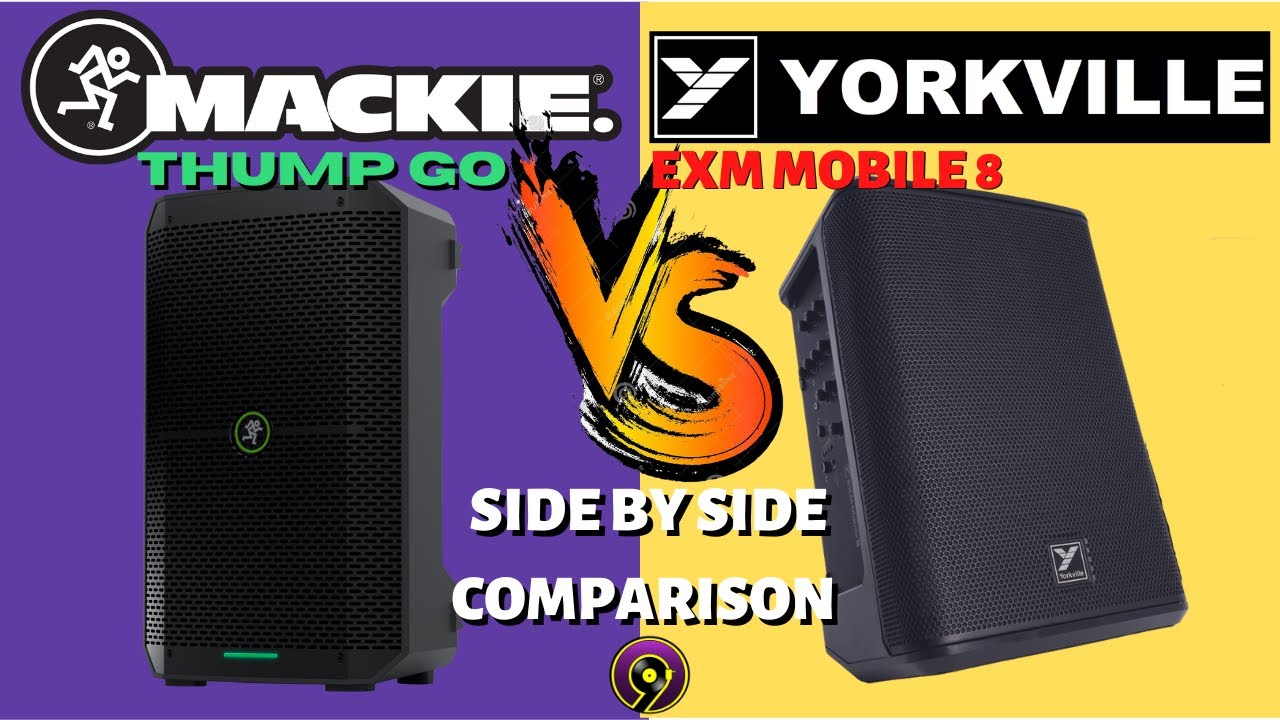 MACKIE THUMP GO против YORKVILLE EXM MOBILE 8/СРАВНИТЕЛЬНОЕ ВИДЕО/БИТВА НА АККУМУЛЯТОРАХ