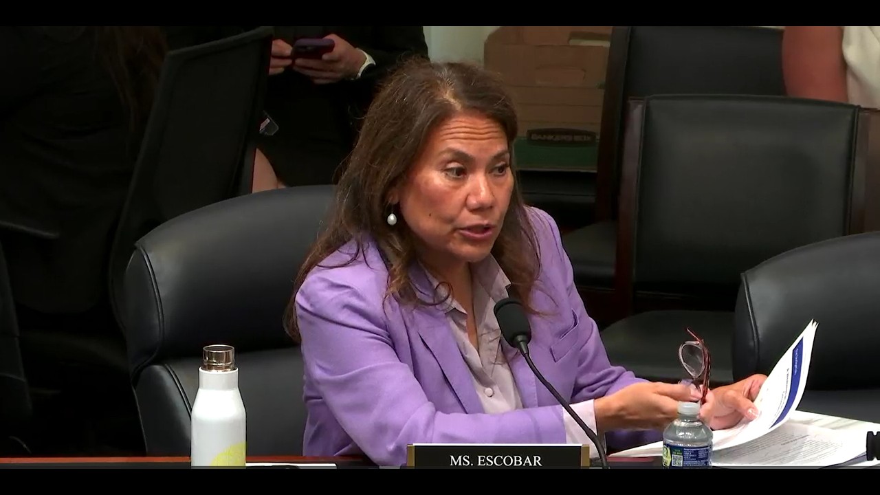 Congresswoman Escobar questions OMB Director Russell Vought during House Budget Committee Hearing
