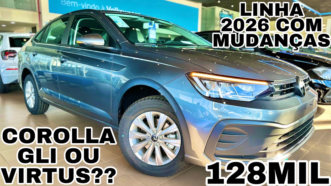 NOVO VOLKSWAGEN VIRTUS 170TSI 2026 EM DETALHES | O MELHOR SEDAN DA CATEGORIA!!!