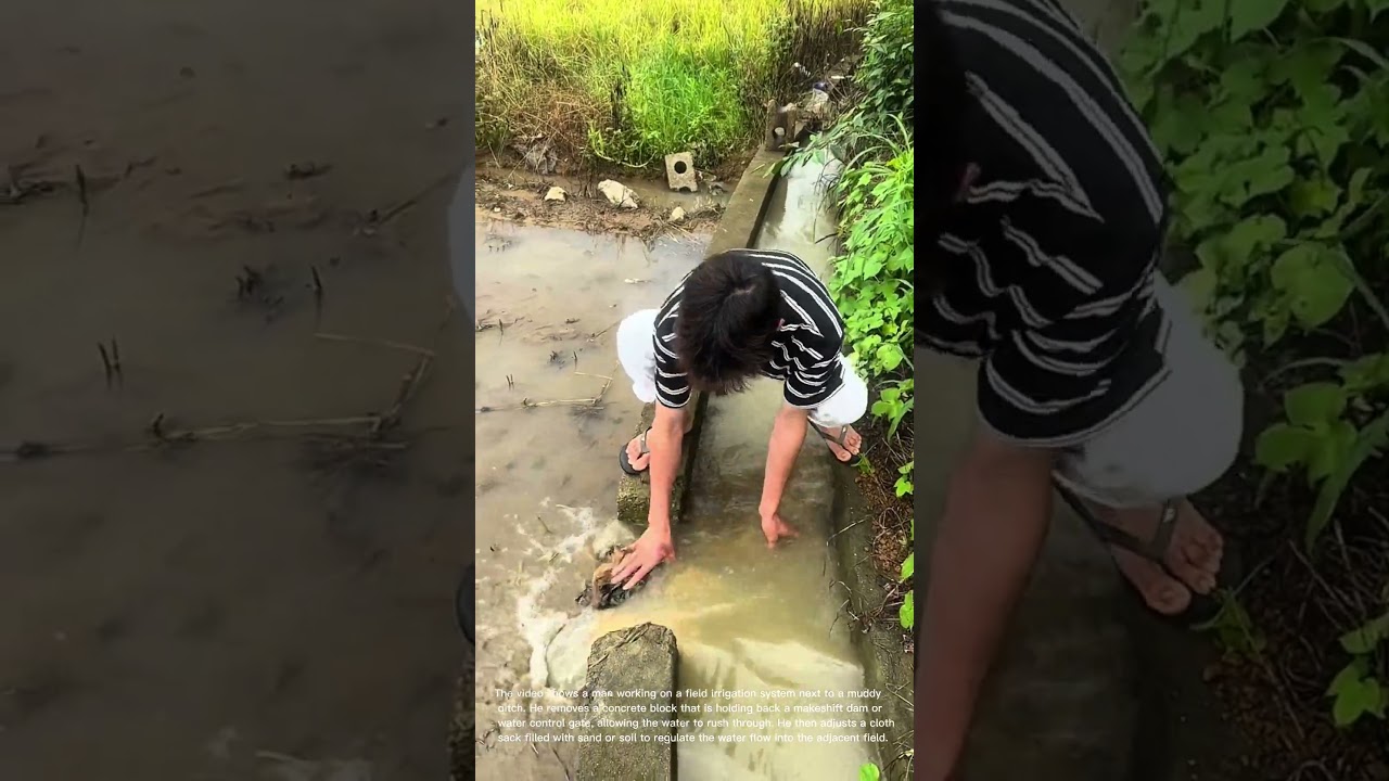 Adjusting Field Irrigation: Managing Water Flow in the Ditch