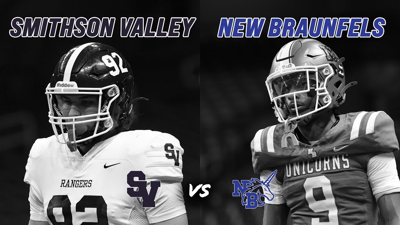 #3 Smithson Valley vs New Braunfels 5A DI REGIONAL FINALS REMATCH TEXAS HIGH SCHOOL FOOTBALL 
