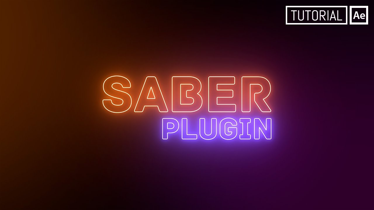 Saber Plugin (Texto Neón) - Tutorial After Effects [Español]