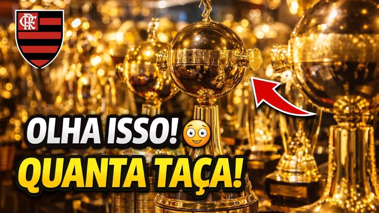 [4K] Tour da Gávea Clube de Regatas do Flamengo SALA DE TROFEUS #flamengo
