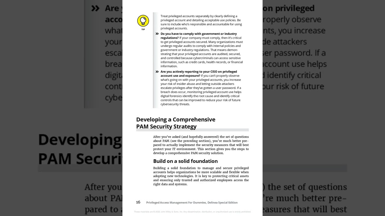 Privileged Access Management - Delinea Special Edition : by Joseph Carson, CISSP