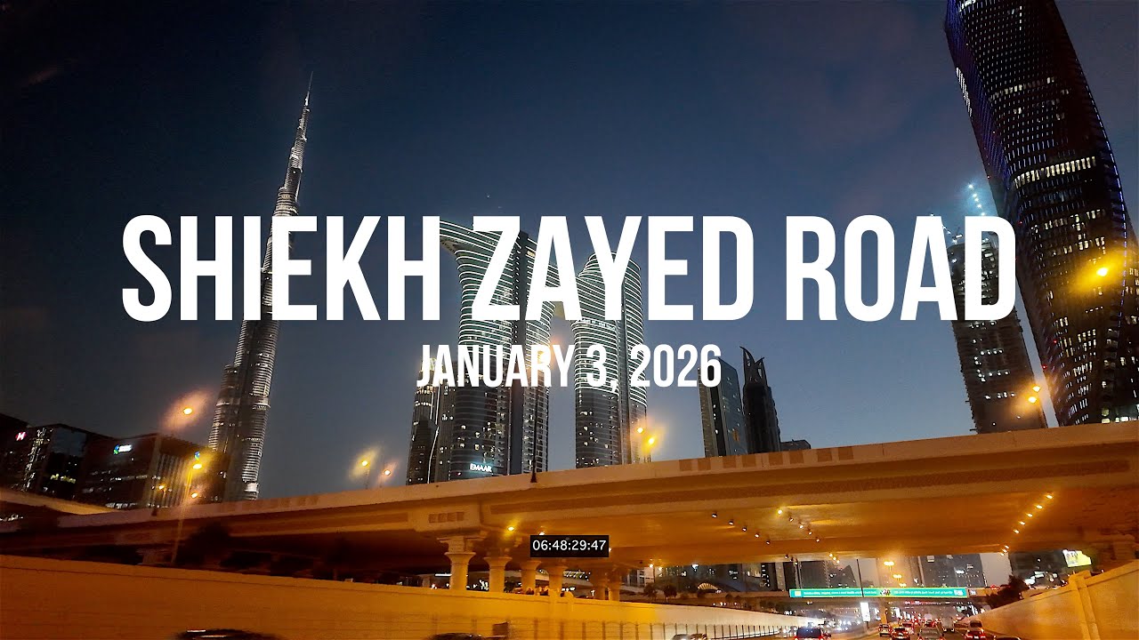 Shiekh Zayed Road | Blue Hour | 10min | January 3, 2026