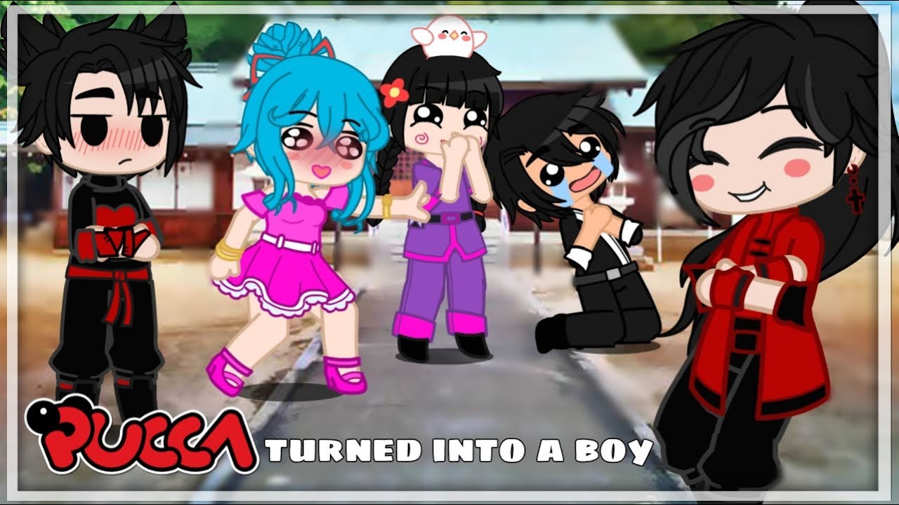 If Pucca turned into a boy || Skit || Pucca and Garu || Gacha Club