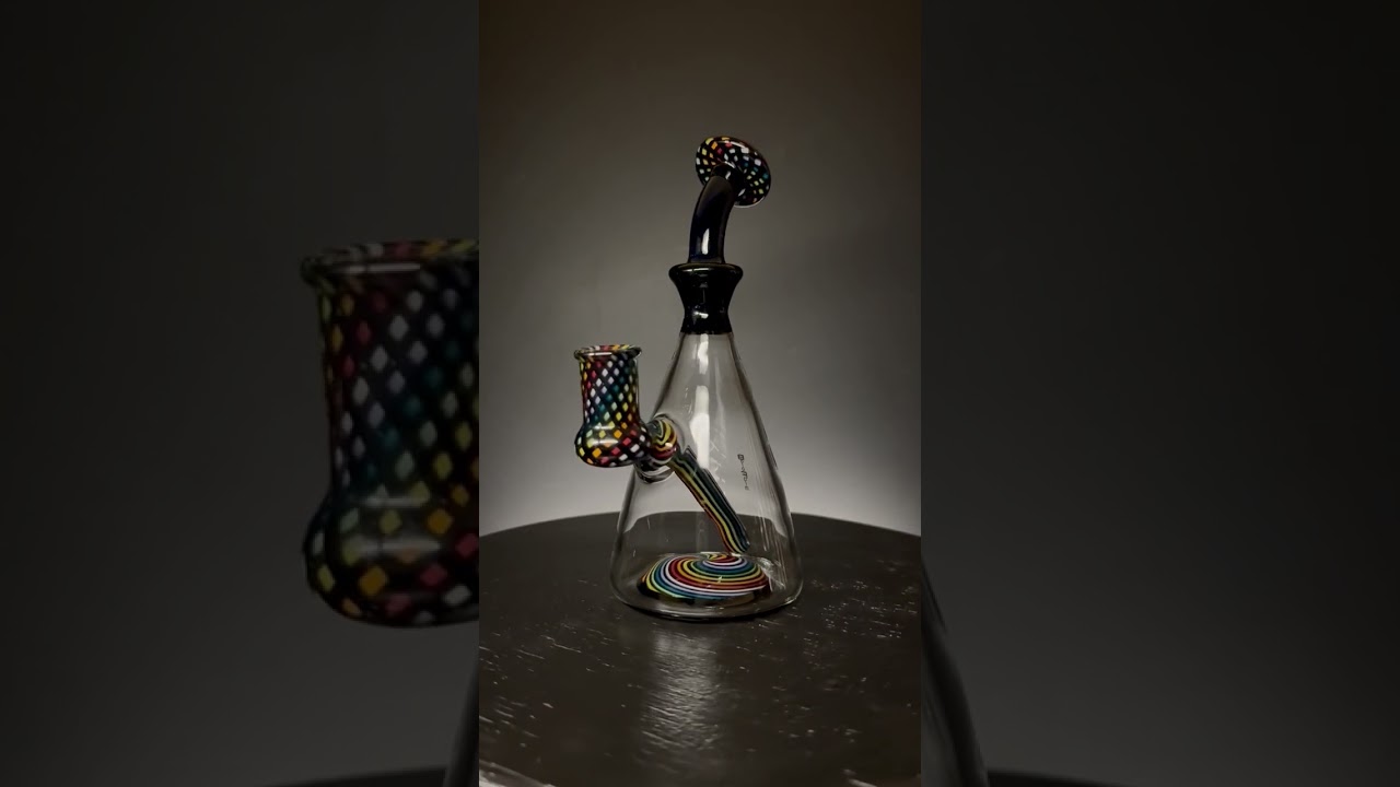 Borofarm Rainbow & Black Line Work Banger Hanger Rig