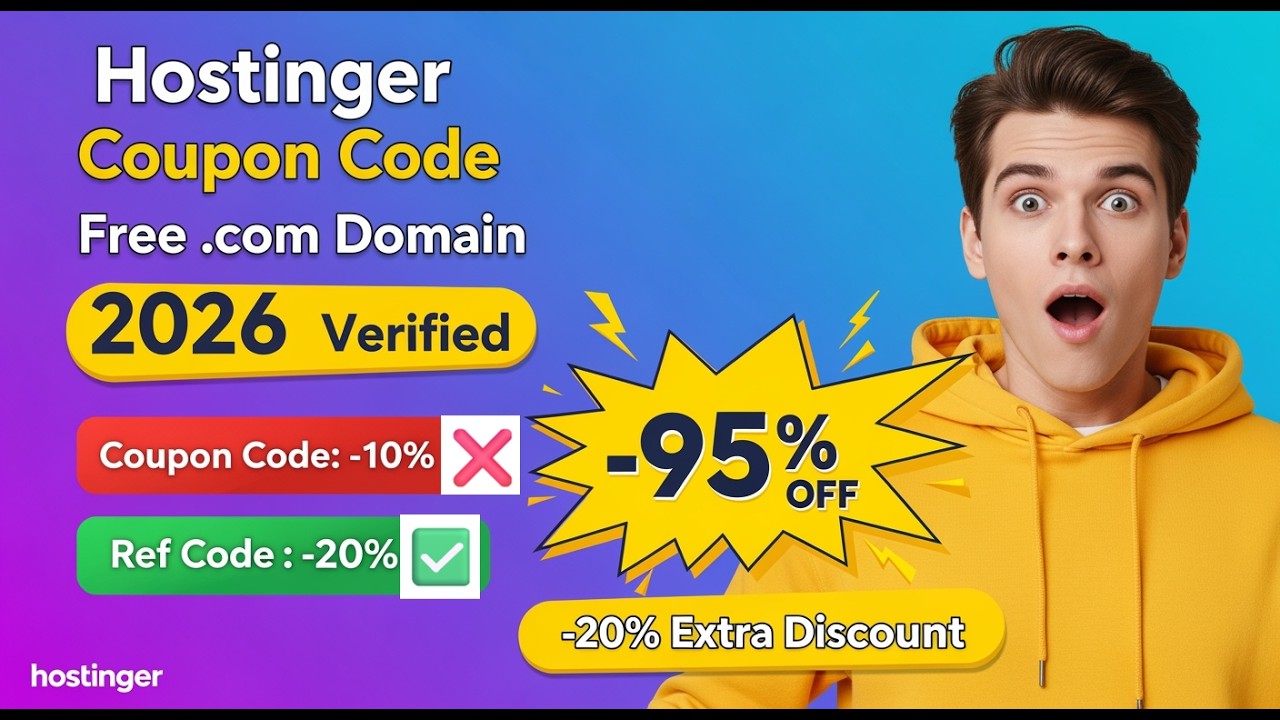 Hostinger Coupon Code 2026 🔥 Best Discount & Promo Codes Today