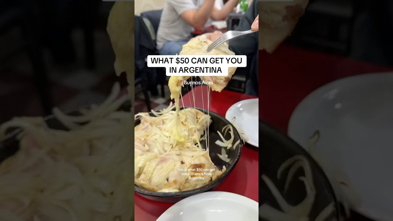 What $50 Can Get you in Argentina #argentina #buenosaires #food #travelvlog #solotraveler