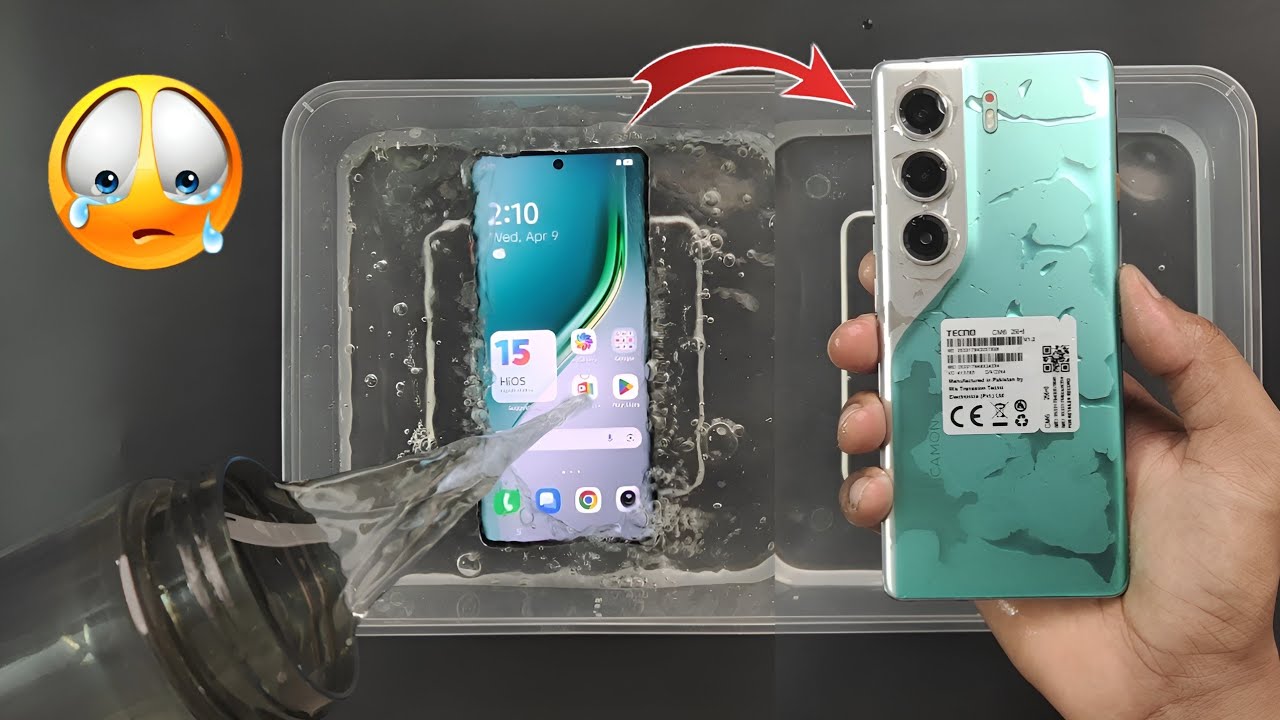 Techno Camon 40 Pro Water 💦 Test | iP68 Water & Dust Proof Rating Let's See It's Water Proof Or Not