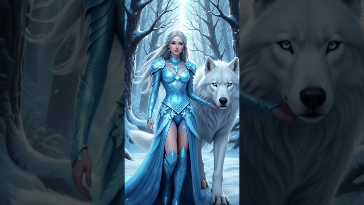 Girl Walking With a Giant Wolf 😱🐺 